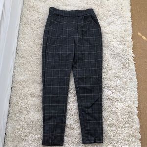 BRAND NEW SKINNY CHECKED ANKLE TROUSERS